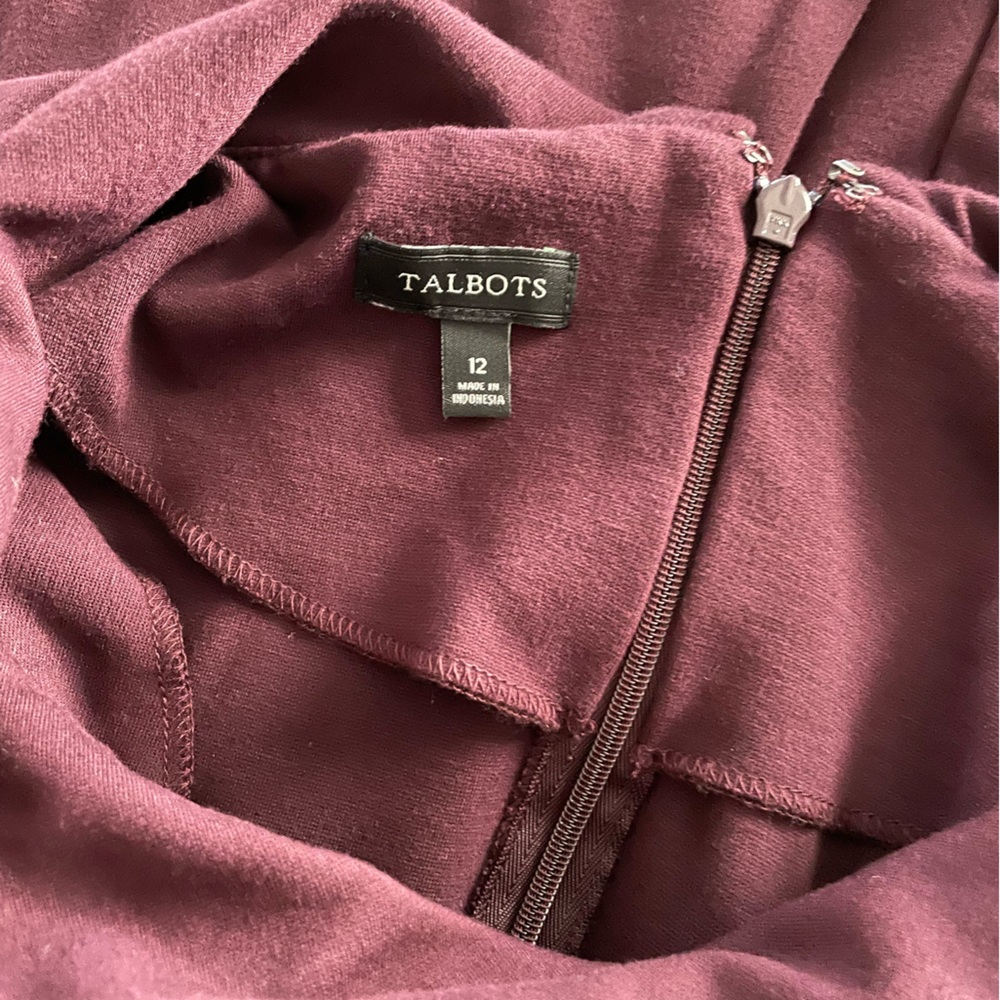 Maroon Talbots dress - Picture 2 of 6